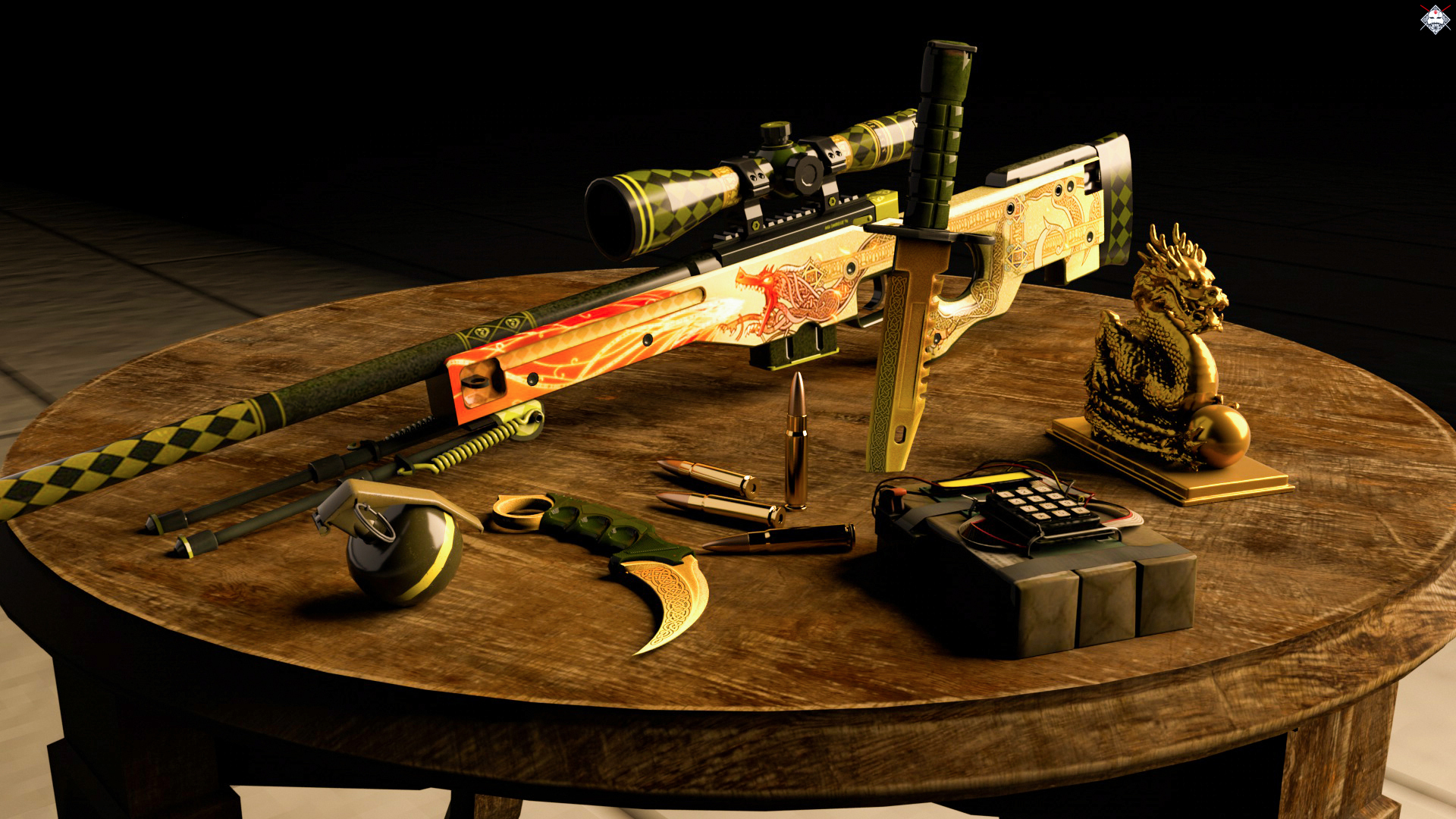 黄金斯特林 L2A3冲锋枪 黄金枪 现代武器 PBR材质 次模型-枪械模型模型库-FBX(.fbx)模型下载-cg模型网