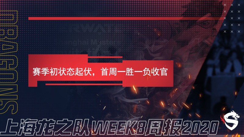 上海龙之队Week8战报：赛季初状态起伏，首周一胜一负收官