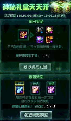 dnf4月4日版本更新：魔盒更新 神秘礼盒 神秘换衣间 开运福猪 守护树精灵之森