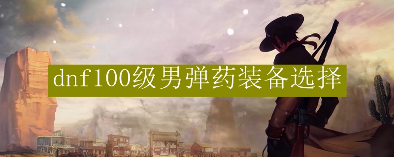 dnf100级男弹药装备选择