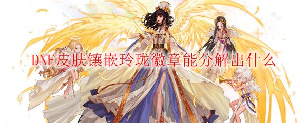 DNF皮肤镶嵌玲珑徽章能分解出什么