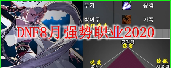 DNF8月强势职业2020