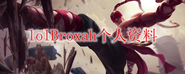 lolBroxah个人资料