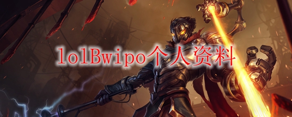 lolBwipo个人资料
