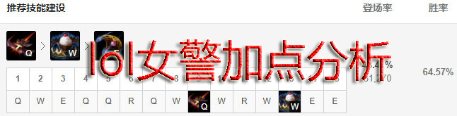 lol女警加点分析