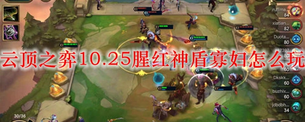 云顶之弈10.25腥红神盾寡妇怎么玩