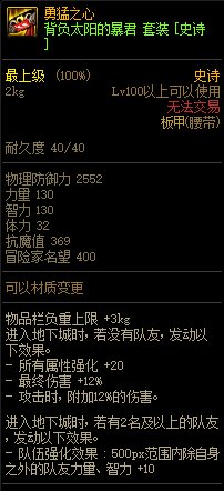 《DNF》巨龙的秘宝装备图鉴大全